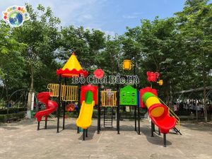 Đồ chơi bắc hà – Lắp đặt cầu trượt bể bơi tại phù đổng green park